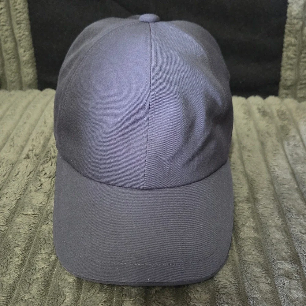 Kith Auralee Mens Elastic Back Baseball Cap Hat Charcoal Grey Navy Minimalist